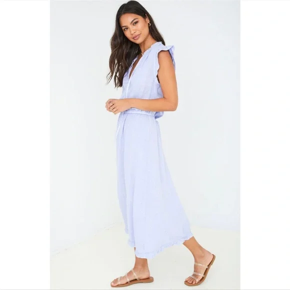 cloth & stone | Dresses | New Cloth Stone 0 Lyocell Lavender Purple Midi  Dress Sz Small | Poshmark